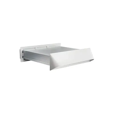 DARCO NAWIETRZAK PROSTOKĄTNY Z ZAWOREM ZWROTNYM CZERPNIA BL. OCYNKOWANA ANEMOSTAT BIAŁY 75X594 MM
