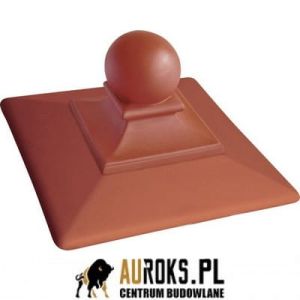 DASZEK OGRODZENIOWY ROYAL KLINKEROWY KOLOR RUBINOWA CZERWIEŃ 445x445x250 MM KLINKIER PRZYSUCHA