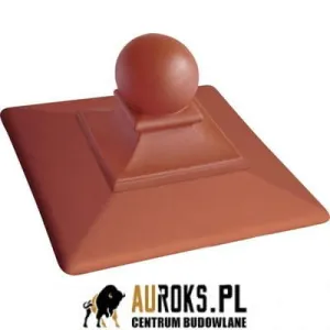 DASZEK OGRODZENIOWY ROYAL KLINKEROWY KOLOR RUBINOWA CZERWIEŃ 445x445x250 MM KLINKIER PRZYSUCHA