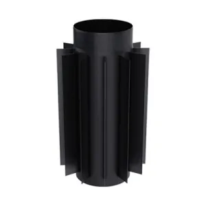 KRATKI RADIATOR STALOWY CZARNY FI 180