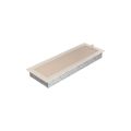 KRATKI KRATKA KOMINKOWA PROSTOKĄTNA KREMOWA Z ŻALUZJĄ 170X490 MM
