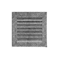 KRATKI KRATKA KOMINKOWA FRESH CZARNO-SREBRNA 170X170 MM