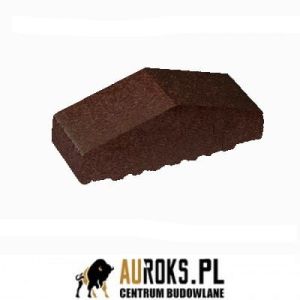 KSZTAŁTKA OGRODZENIOWA KLINKIEROWA KOLOR BRĄZ SZKLIWIONY KO 180/120x65x58 MM OSTRA PEŁNA KLINKIER PRZYSUCHA