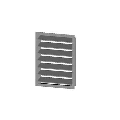 WYRZUTNIA POWIETRZA ŚCIENNA WG BN-70/8865-31 BL. OCYNKOWANA 700X700 MM