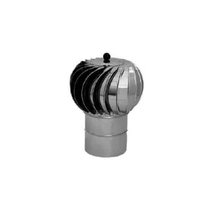 TURBOWENT PODSTAWA RUROWA NIEOTWIERANA TURBINA ALUMINIOWA DOLOT BL. CHROMONIKLOWA FI 150