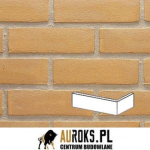 PŁYTKA KĄTOWA RĘCZNIE FORMOWANA DF VORMBAK MIRATO – GEEL ZILVERZAND 210x100x25/30x65 MM