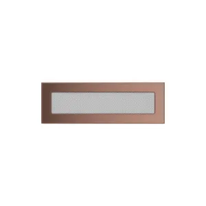 KRATKI KRATKA KOMINKOWA PROSTOKĄTNA MIEDŹ GALWANICZNA 110X320 MM