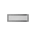 KRATKI KRATKA KOMINKOWA PROSTOKĄTNA CZARNO-SREBRNA 170X490 MM