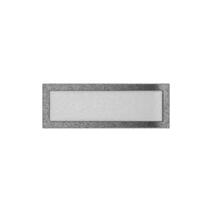 KRATKI KRATKA KOMINKOWA PROSTOKĄTNA CZARNO-SREBRNA 170X490 MM