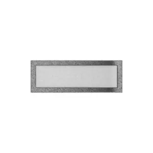 KRATKI KRATKA KOMINKOWA PROSTOKĄTNA CZARNO-SREBRNA 170X490 MM