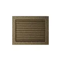 KRATKI KRATKA KOMINKOWA PROSTOKĄTNA CZARNO-ZŁOTA Z ŻALUZJĄ 220X300 MM
