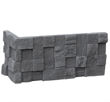 MAX-STONE KAMIEŃ DEKORACYJNY PŁYTKA KĄTOWA LUGANO GRAFIT