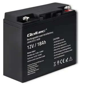 QOLTEC AKUMULATOR AGM 18 Ah 12V 53047