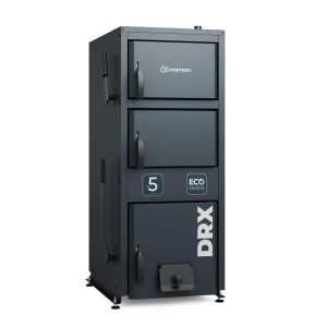 KAMEN DRX KOMPAKTOWY KOCIOŁ DOLNEGO SPALANIA ZGAZOWUJĄCY DREWNO 5 KLASA ECODESIGN 15 KW - CZOPUCH DO TYŁU
