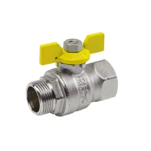 ARCO MINO ZAWÓR KULOWY GAZOWY GZ/GW POKRĘTŁO MOTYLKOWE 1GW x 1GW  - M1132CR
