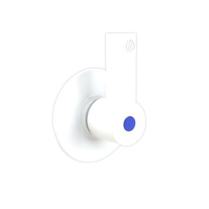 ARCO TEXAS DŹWIGNIA METALOWA Z ROZETĄ DO ZAWORU ANTYKAMIENNEGO PODTYNKOWEGO BIAŁA 08230B