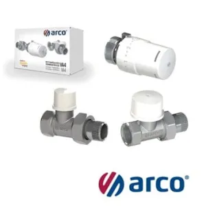 ARCO TEIDE TERMO PLUS ZESTAW ZAWORÓW AKSJALNYCH 1/2GW GŁOWICA TERMOSTATYCZNA M28 -  KCT14