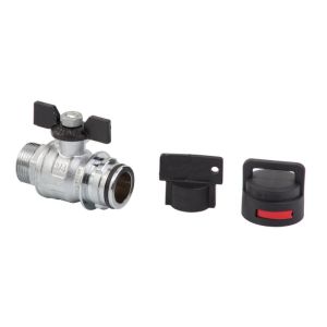 ARCO ZAWÓR DO ROZDZIELACZA MODUŁOWEGO ANTYKAMIENNEGO 3/4GZ x 3/4GZ + POKRĘTŁO +ZAKRĘTKA - 40130