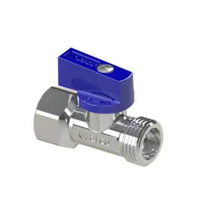 ARCO DELTA MINI ZAWÓR KULOWY 1/2GZ x 1/2GW POKRĘTŁO NIEBIESKIE 208020