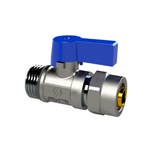 ARCO MINI ZAWÓR KULOWY DO RUR WIELOWARSTWOWYCH 1/2GZ x 16 POKRĘTŁO NIEBIESKIE 868010