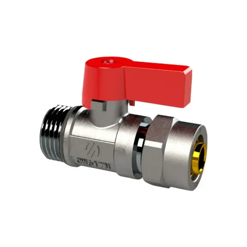 ARCO MINI ZAWÓR KULOWY DO RUR WIELOWARSTWOWYCH 1/2GZ x 16 POKRĘTŁO CZERWONE 868015