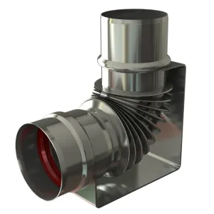 JAWAR KOLANO KONDENSACYJNE 90° Z PODPORĄ FI 80