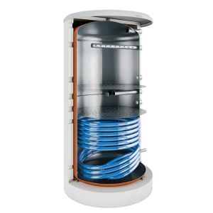 BOSCH STORA BSH 1000-6 ERZ 1 B SREBRNY ZBIORNIK BUFOROWY 1000L ZE STALI NIERDZEWNEJ CIŚNIENIE ROBOCZE DO 3 BAR Z WĘŻOWNICĄ SOLARNĄ MOŻLIWOŚĆ MONTAŻU GRZAŁKI ELEKTRYCZNEJ- 7735501633