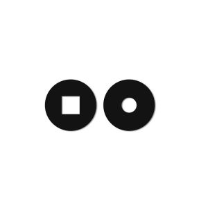 BOSCH ROZETY OZDOBNE MASKUJĄCE MIEJSCE MONTAŻU GRZAŁKI W BUFORZE(2 SZT. – OKRĄGŁA I KWADRATOWA, CZARNE) - 7735501421