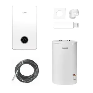 BOSCH PAKIET KOCIOŁ GC7800iW 30 P 23 + ZASOBNIK WD160B + SYSTEM DO SZACHTU 2581 + CZUJNIK   - 8734100865