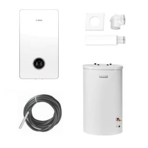 BOSCH PAKIET KOCIOŁ GC7800iW 30 P 23 + ZASOBNIK WD160B + SYSTEM DO SZACHTU 2581 + MODUŁ K30RF + CZUJNIK   - 8734100867