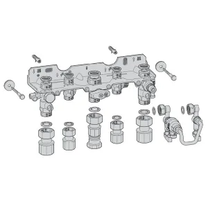 BOSCH ZESTAW NR 1660 PIONOWA PŁYTA MONTAŻOWA ZESTAWEM NAPEŁNIAJĄCYM I PIONOWYMI PODŁĄCZENIAMI INSTALACJI (WYMAGA ZESTAWU PRZEWODÓW (7 716 050 174) - 7738110553