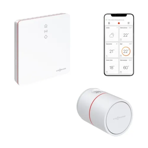 VIESSMANN PAKIET STARTOWY GRZEJNIK ECO VITOCONNECT OPTO 2 + 3 TERMOSTATY VICARE ZK05392