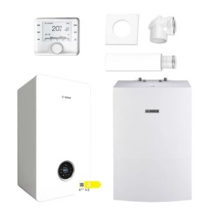 BOSCH PAKIET KOCIOŁ GC5700iW 24 P 23 + ZASOBNIK WD160B + REGULATOR CW400 + SYSTEM DO SZACHTU 2581 + CZUJNIK - 8734100854