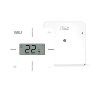 TECH T-2X WIFI BEZPRZEWODOWY REGULATOR POKOJOWY Z MODUŁEM WIFI I CZUJNIKIEM WILGOTNOŚCI POWIETRZA