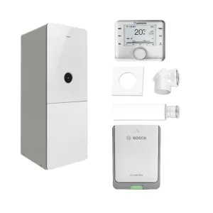 BOSCH PAKIET KOCIOŁ GC5300iWM 24/100 Z WBUDOWANYM ZASOBNIKIEM 101L + REGULATOR CW400 + MODUŁ K30RF + SYSTEM 2581  - 8734100830