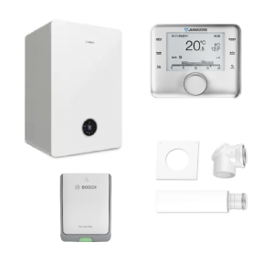 BOSCH PAKIET KOCIOŁ GC5700iWT 24/42S Z WBUDOWANYM ZASOBNIKIEM 42L + REGULATOR CW400 + MODUŁ K30RF +  SYSTEM 2581 - 8734100827