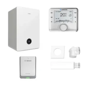 BOSCH PAKIET KOCIOŁ GC5700iWT 24/42S Z WBUDOWANYM ZASOBNIKIEM 42L + REGULATOR CW400 + MODUŁ K30RF +  SYSTEM 2581 - 8734100827