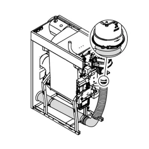 BOSCH ZESTAW DO PRACY NIEZALEŻNEJ OD POWIETRZA W POMIESZCZENIU DN110 (75 - 150 KW) - 7736602650