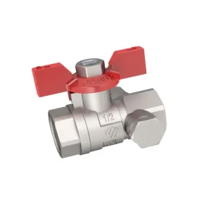 ARCO SENA ZAWÓR KULOWY PURGADOR PN30 GW-GW Z GWINTEM POKRĘTŁO MOTYLKOWE CZERWONE 1/2GW - 1/2GW 152203
