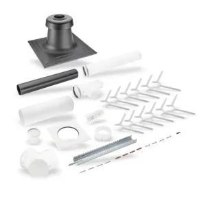 BOSCH ZESTAW POWIETRZNO-SPALINOWY 2544 FI80/125 PP/ STAL- 7738112544