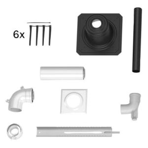 BOSCH ZESTAW POWIETRZNO-SPALINOWY 2740 FI80 PP/STAL - 7738112740 