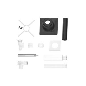 BOSCH ZESTAW POWIETRZNO-SPALINOWY 2558 FI80 PP/STAL -  7738112558