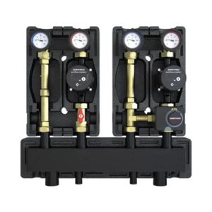 DEFRO DZGP-ECF-01 GOTOWY ZESTAW POMPOWY DWUOBIEGOWY Z ROZDZIELACZEM - 1X GRUPA BEZPOŚREDNIA, 1X GRUPA MIESZAJĄCA - POMPY DEFRO ECOFLOW ENERGY