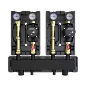 DEFRO DZGP-ECF-03 GOTOWY ZESTAW POMPOWY DWUOBIEGOWY Z ROZDZIELACZEM - 2X GRUPA BEZPOŚREDNIA - POMPY DEFRO ECOFLOW ENERGY