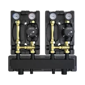 DEFRO DZGP-ECF-05 GOTOWY ZESTAW POMPOWY DWUOBIEGOWY Z ROZDZIELACZEM - 2X GRUPA Z ZAWOREM TERMOSTATYCZNYM - POMPY DEFRO ECOFLOW ENERGY