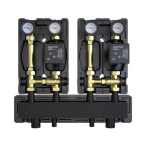 DEFRO DZGP-ECFP-05 GOTOWY ZESTAW POMPOWY DWUOBIEGOWY Z ROZDZIELACZEM - 2X GRUPA Z ZAWOREM TERMOSTATYCZNYM - POMPY DEFRO ECOFLOW ENERGY PLUS