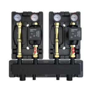 DEFRO DZGP-ECFP-03-SR GOTOWY ZESTAW POMPOWY DWUOBIEGOWY ZE SPRZĘGŁO-ROZDZIELACZEM - 2X GRUPA BEZPOŚREDNIA - POMPY DEFRO ECOFLOW ENERGY PLUS