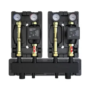 DEFRO DZGP-ECFP-03-SR GOTOWY ZESTAW POMPOWY DWUOBIEGOWY ZE SPRZĘGŁO-ROZDZIELACZEM - 2X GRUPA BEZPOŚREDNIA - POMPY DEFRO ECOFLOW ENERGY PLUS
