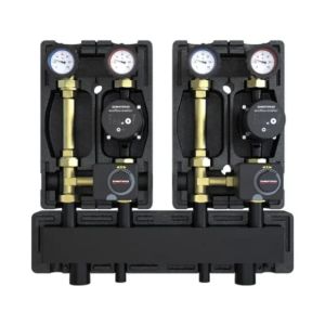 DEFRO DZGP-ECF-04-SR GOTOWY ZESTAW POMPOWY DWUOBIEGOWY ZE SPRZĘGŁO-ROZDZIELACZEM - 2X GRUPA MIESZAJĄCA Z SIŁOWNIKIEM - POMPY DEFRO ECOFLOW ENERGY