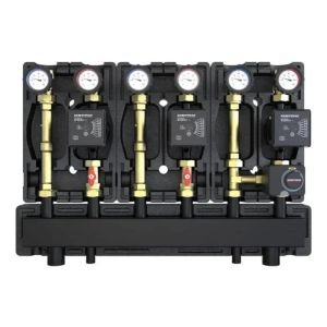 DEFRO DZGP-ECFP-06 GOTOWY ZESTAW POMPOWY TRÓJOBIEGOWY Z ROZDZIELACZEM - 2X GRUPA BEZPOŚREDNIA, 1X GRUPA MIESZAJĄCA - POMPY DEFRO ECOFLOW ENERGY PLUS